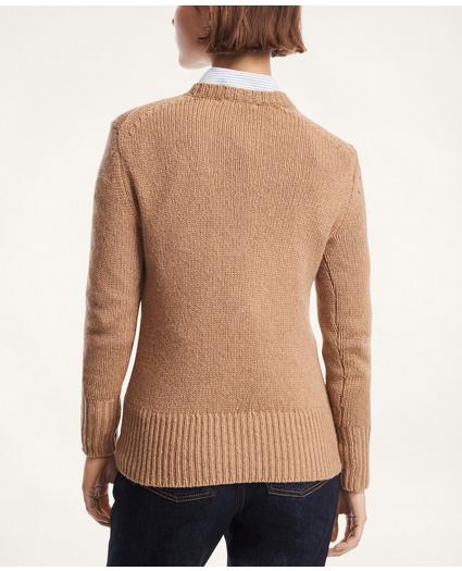 Camel Hair Embroidered Sweater, image 3