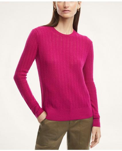 Merino Wool Cable Stitch Sweater, image 1