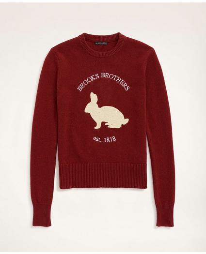 Women's Lunar New Year Merino Wool Blend Rabbit Sweater, image 4
