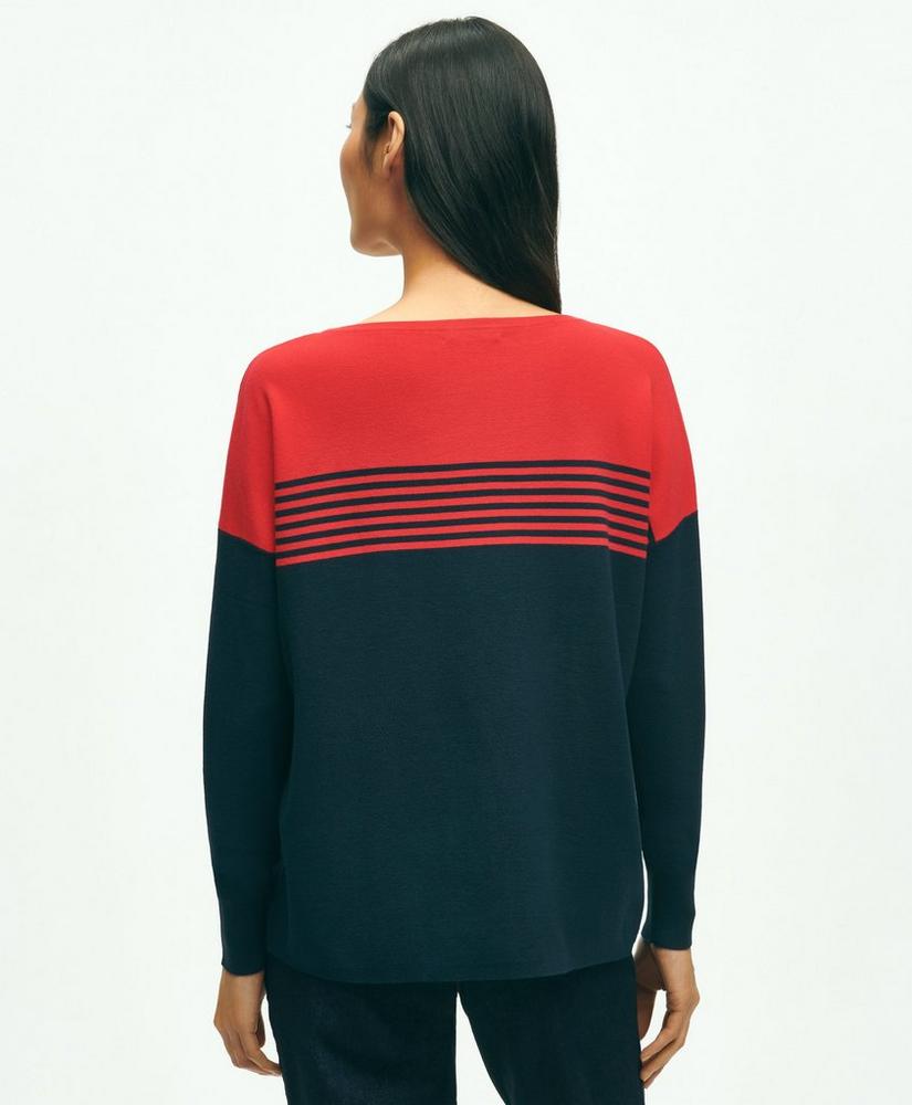 Striped Relaxed Hem Sweater, image 2