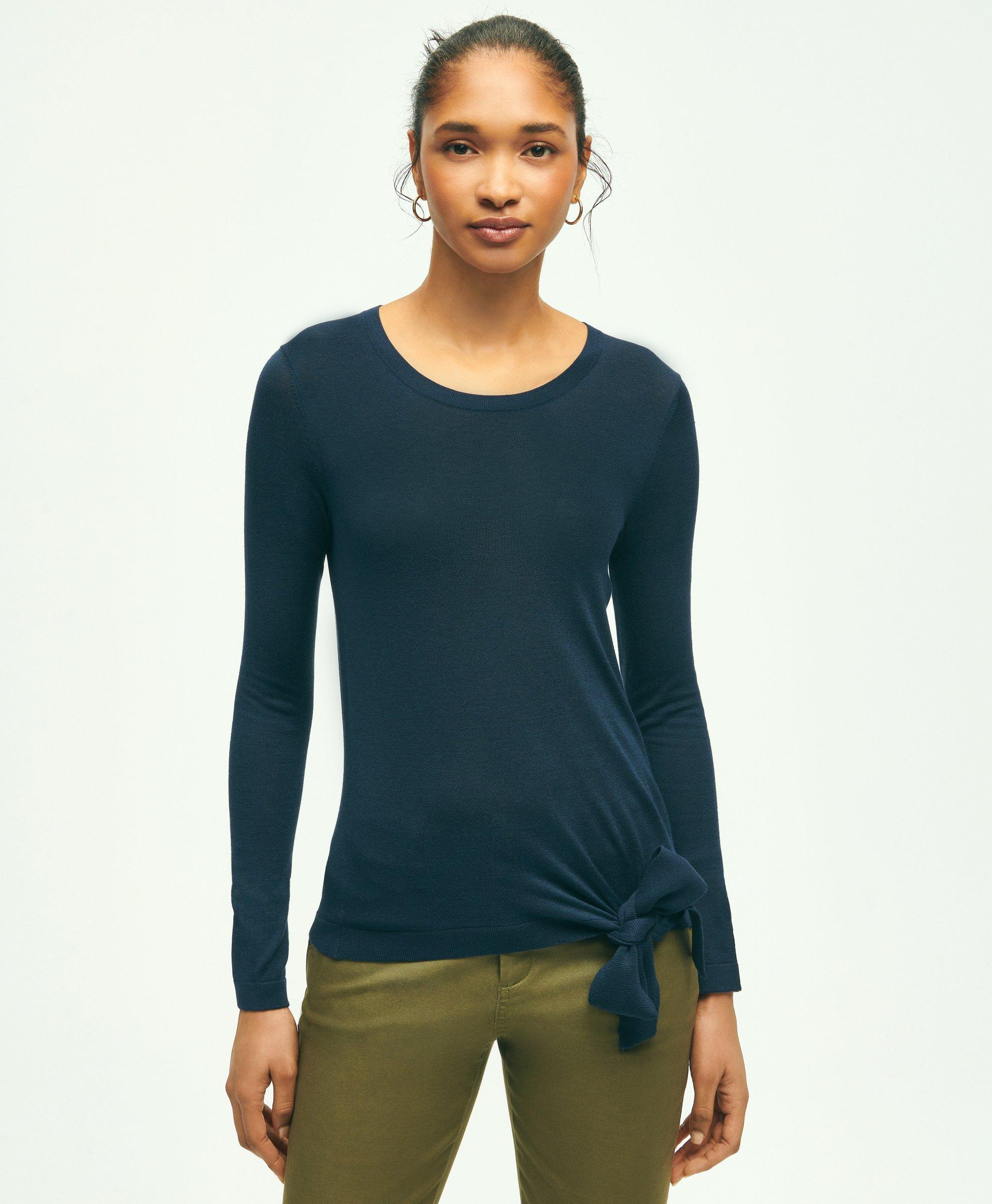 Silk Viscose Crewneck Sweater