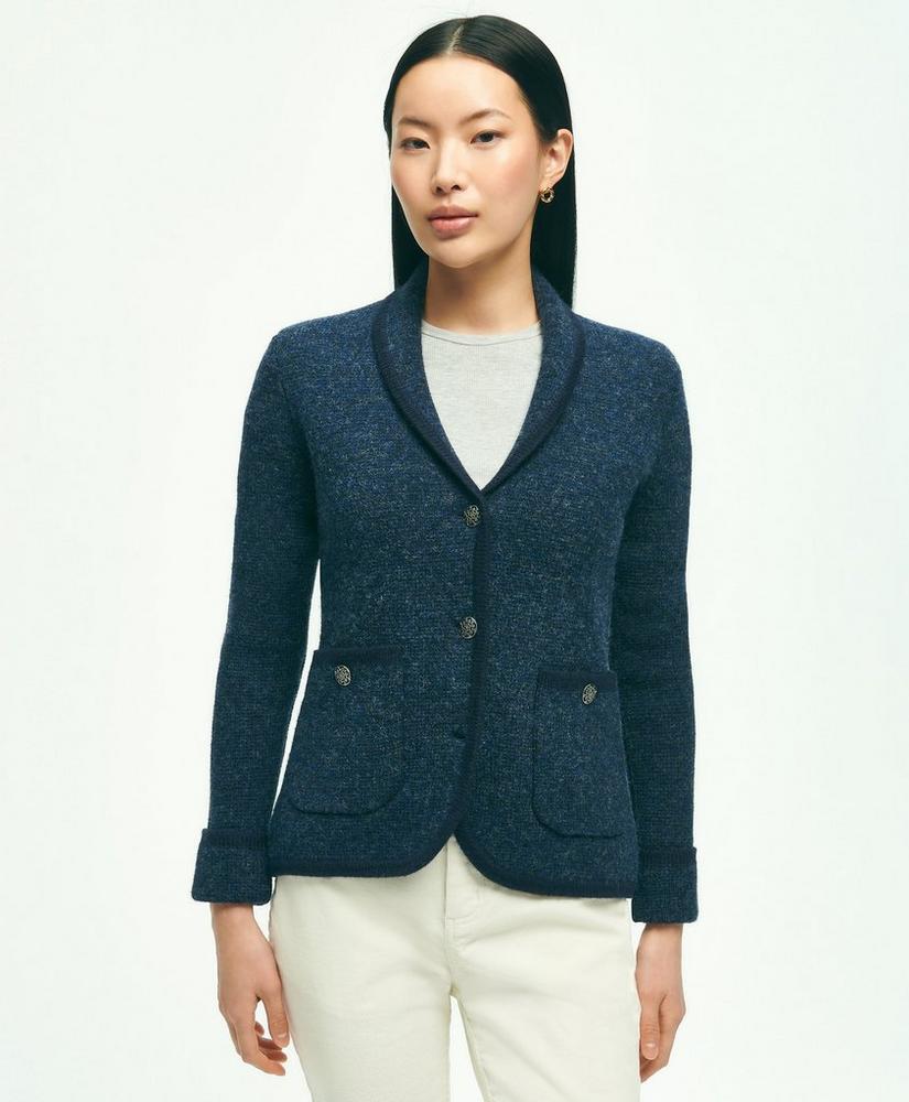 Wool Shawl Collar Sweater Jacket, image 1