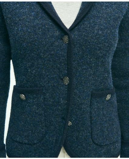 Wool Shawl Collar Sweater Jacket, image 4