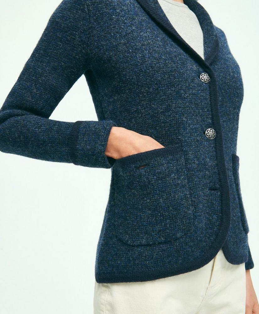 Wool Shawl Collar Sweater Jacket, image 6