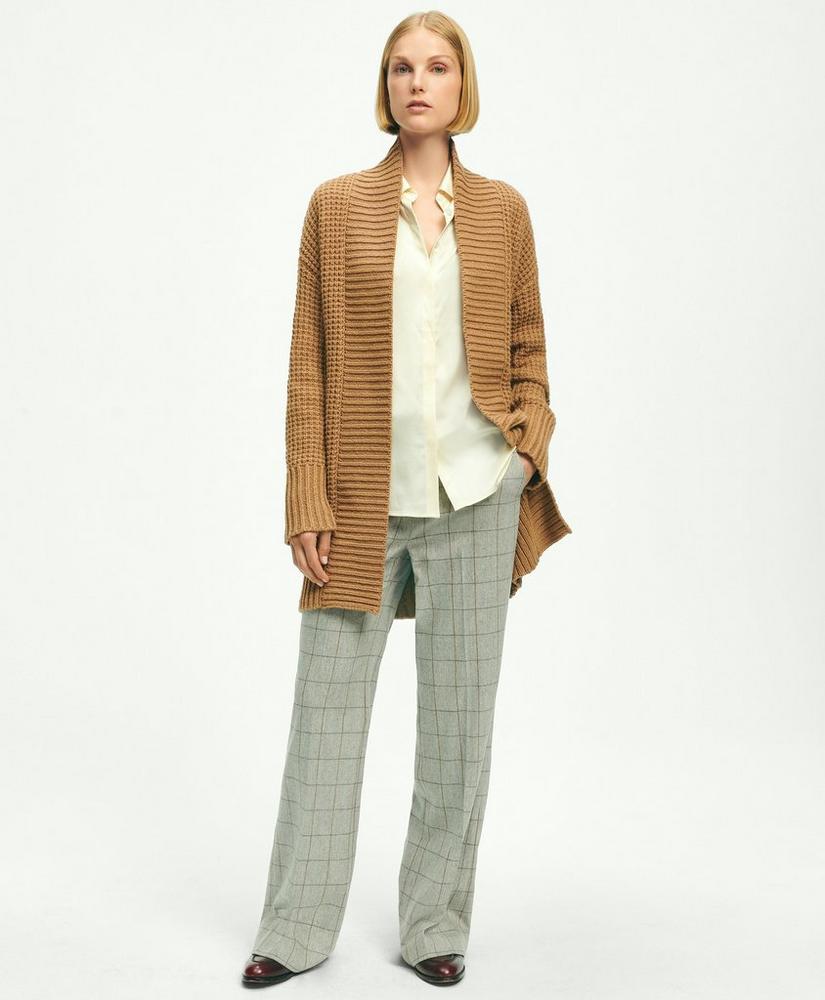 Camel Hair Open Front Cardigan, image 5
