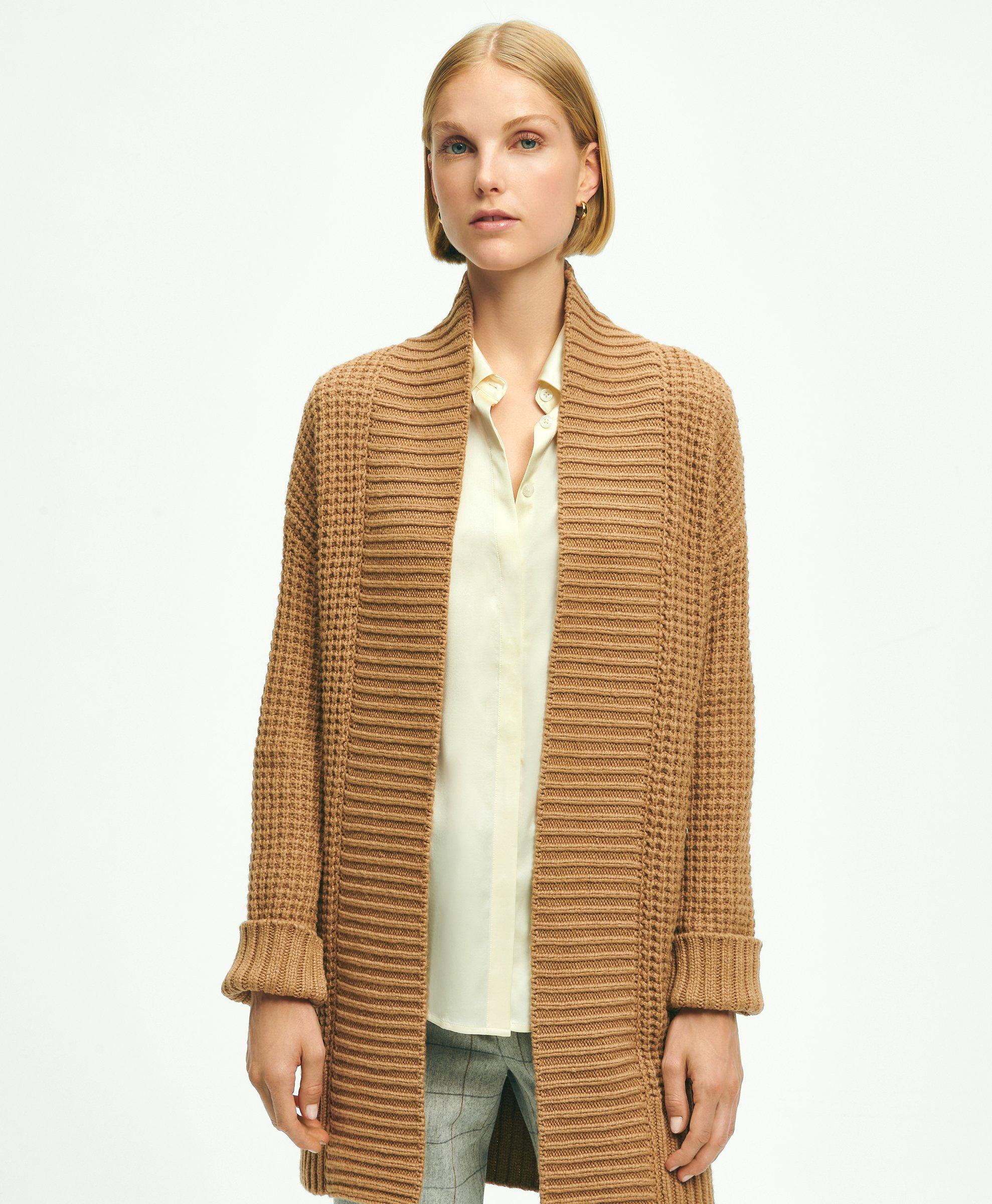 Camel hot sale open cardigan