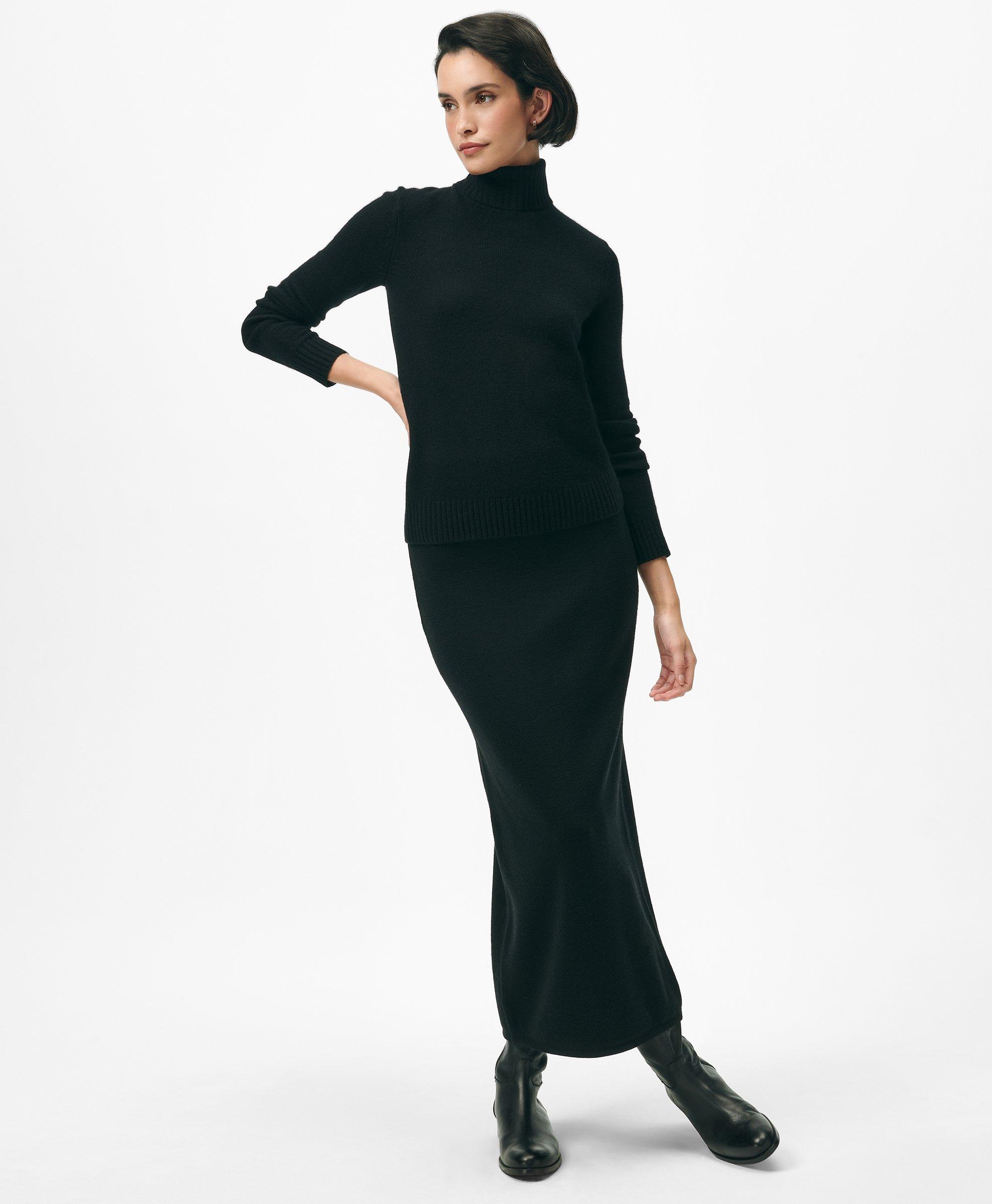 Organic Colour Fitted Cashmere Turtleneck