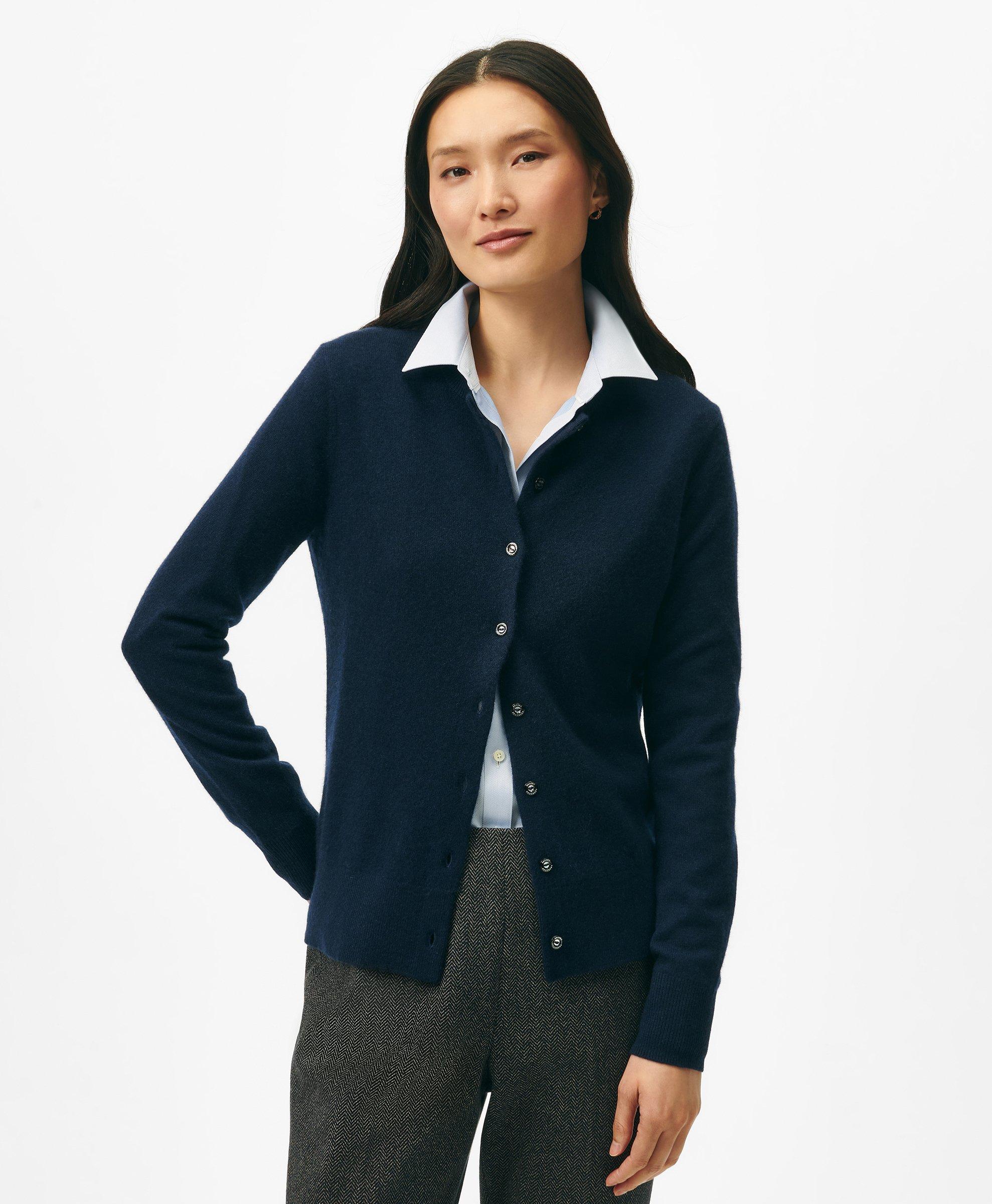 Cashmere Crew Neck Cardigan