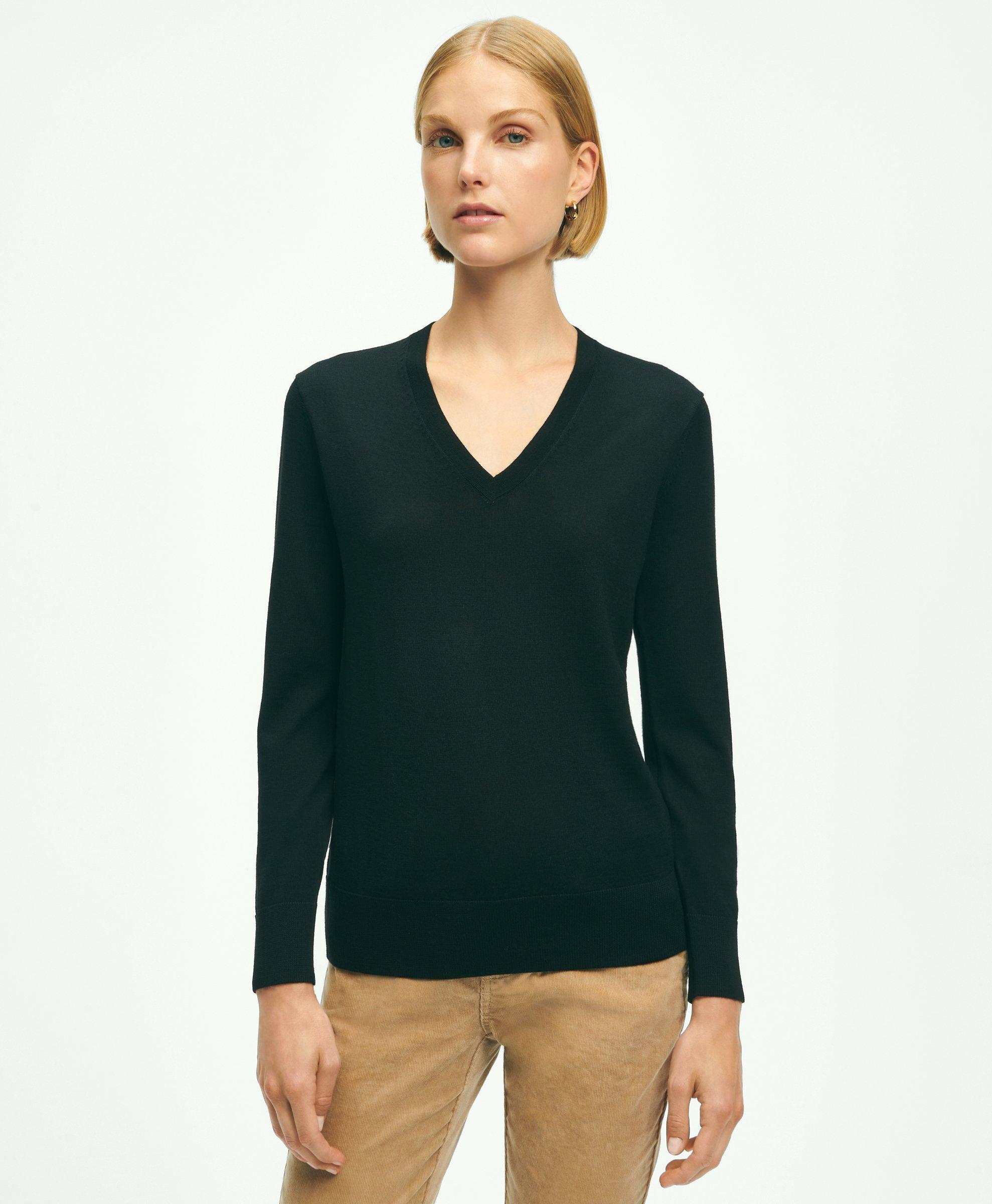 Merino Wool V-Neck Sweater