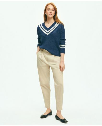 Relaxed Linen Tennis Sweater, image 3