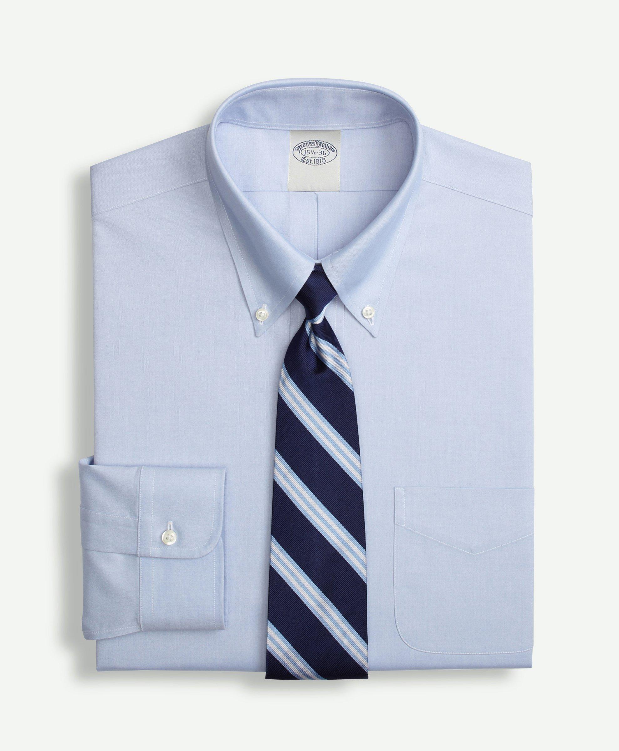 Stretch Big & Tall Dress Shirt, Non-Iron Pinpoint Button-Down Collar