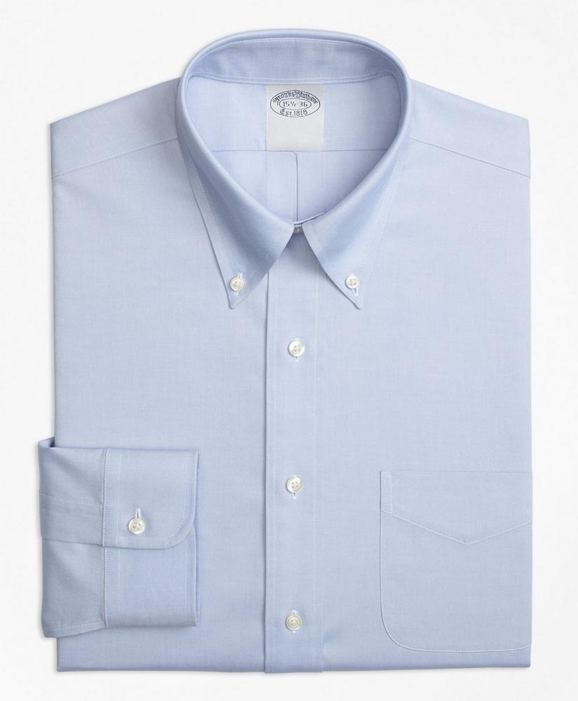Stretch Big & Tall Dress Shirt, Non-Iron Pinpoint Button-Down Collar, image 5