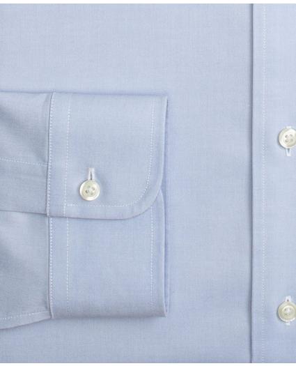 Stretch Big & Tall Dress Shirt, Non-Iron Pinpoint Button-Down Collar, image 6