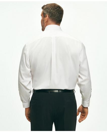 Stretch Big & Tall Dress Shirt, Non-Iron Pinpoint Button-Down Collar, image 2