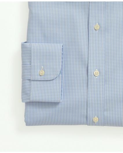 Big & Tall Stretch Supima® Cotton Non-Iron Pinpoint Oxford Ainsley Collar, Gingham Dress Shirt, image 6