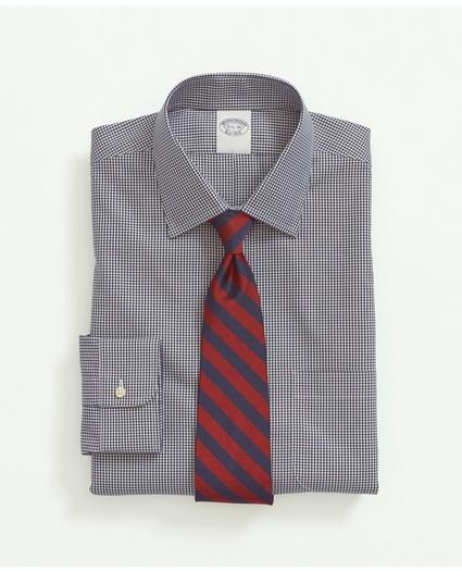Big & Tall Stretch Supima® Cotton Non-Iron Pinpoint Oxford Ainsley Collar, Gingham Dress Shirt, image 3