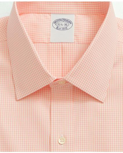 Big & Tall Stretch Supima® Cotton Non-Iron Pinpoint Oxford Ainsley Collar, Gingham Dress Shirt, image 3