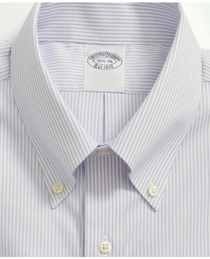 Big & Tall Stretch Supima® Cotton Non-Iron Pinpoint Oxford Button-Down Collar, Candy Stripe Dress Shirt, image 6