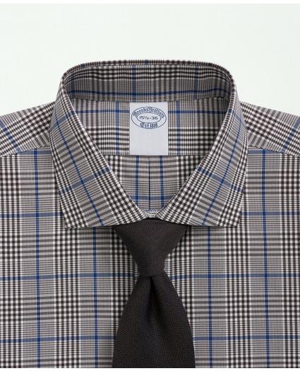Big & Tall Stretch Supima® Cotton Non-Iron  Pinpoint English Collar, Glen Plaid Dress Shirt, image 2