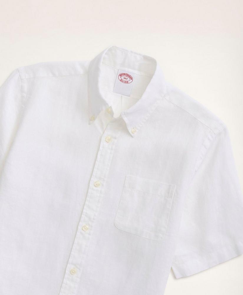 Big & Tall Sport Shirt,  Short-Sleeve Irish Linen, image 2