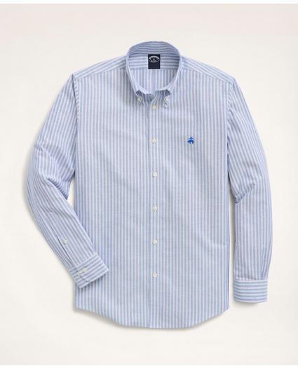 Big & Tall Sport Shirt, Non-Iron Oxford Button-Down Collar Stripe, image 1