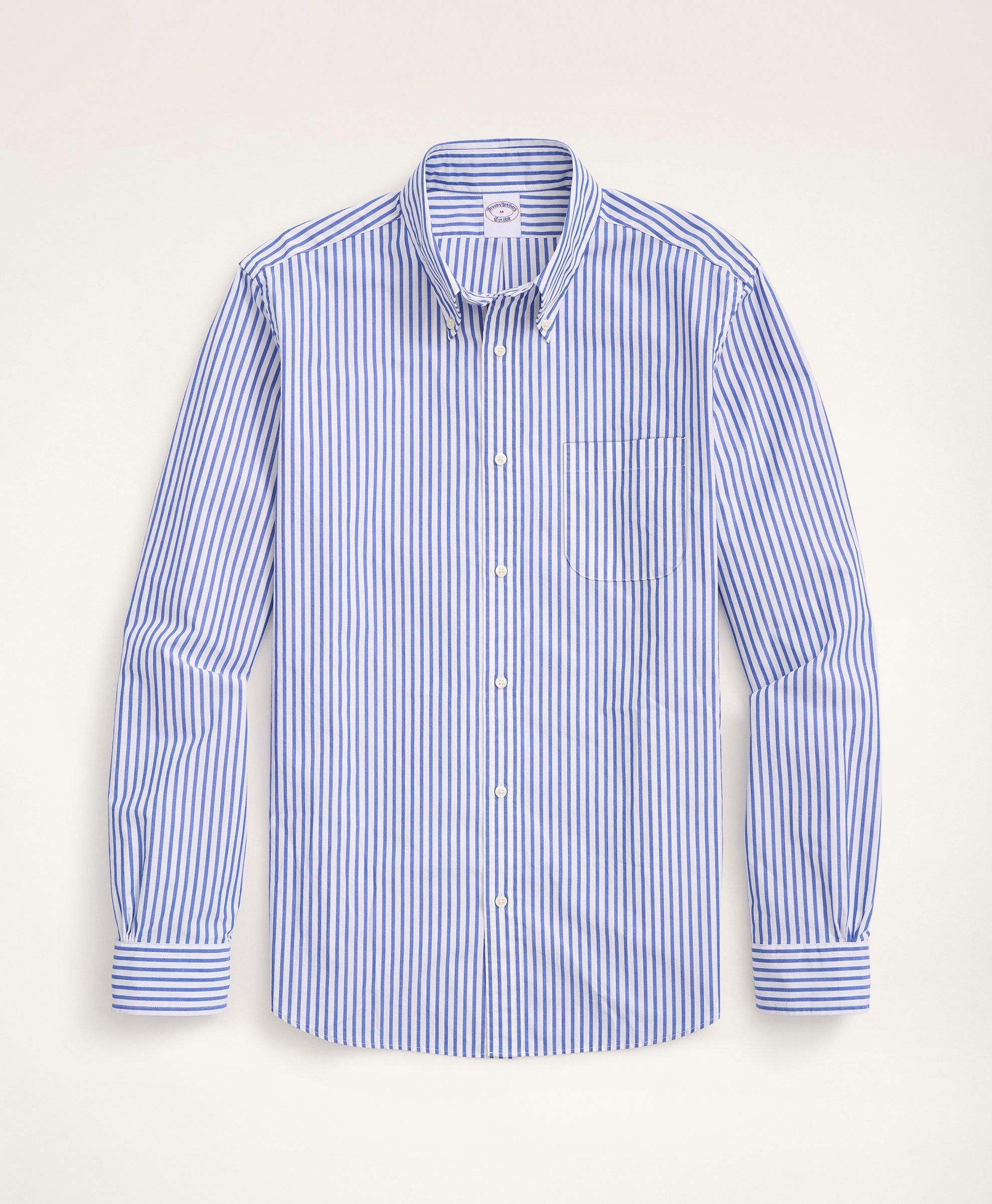 Big & Tall Friday Shirt, Poplin Bengal Stripe, image 1