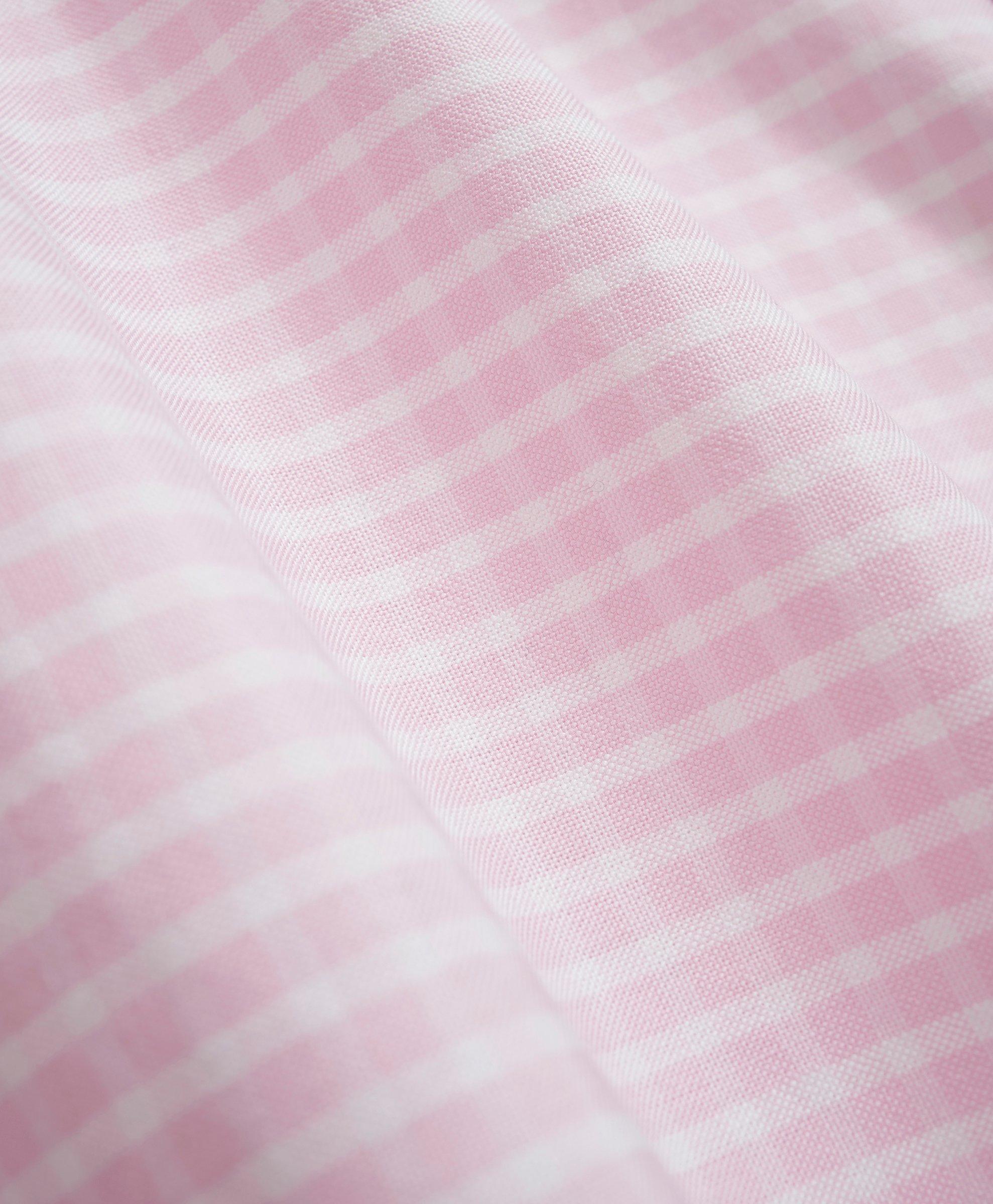 Hot Pink Gingham on Cotton Jersey Fabric