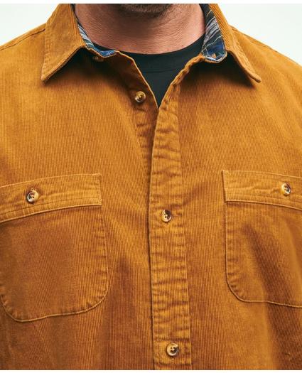 Big & Tall Stretch Cotton Corduroy Shirt Jacket, image 4