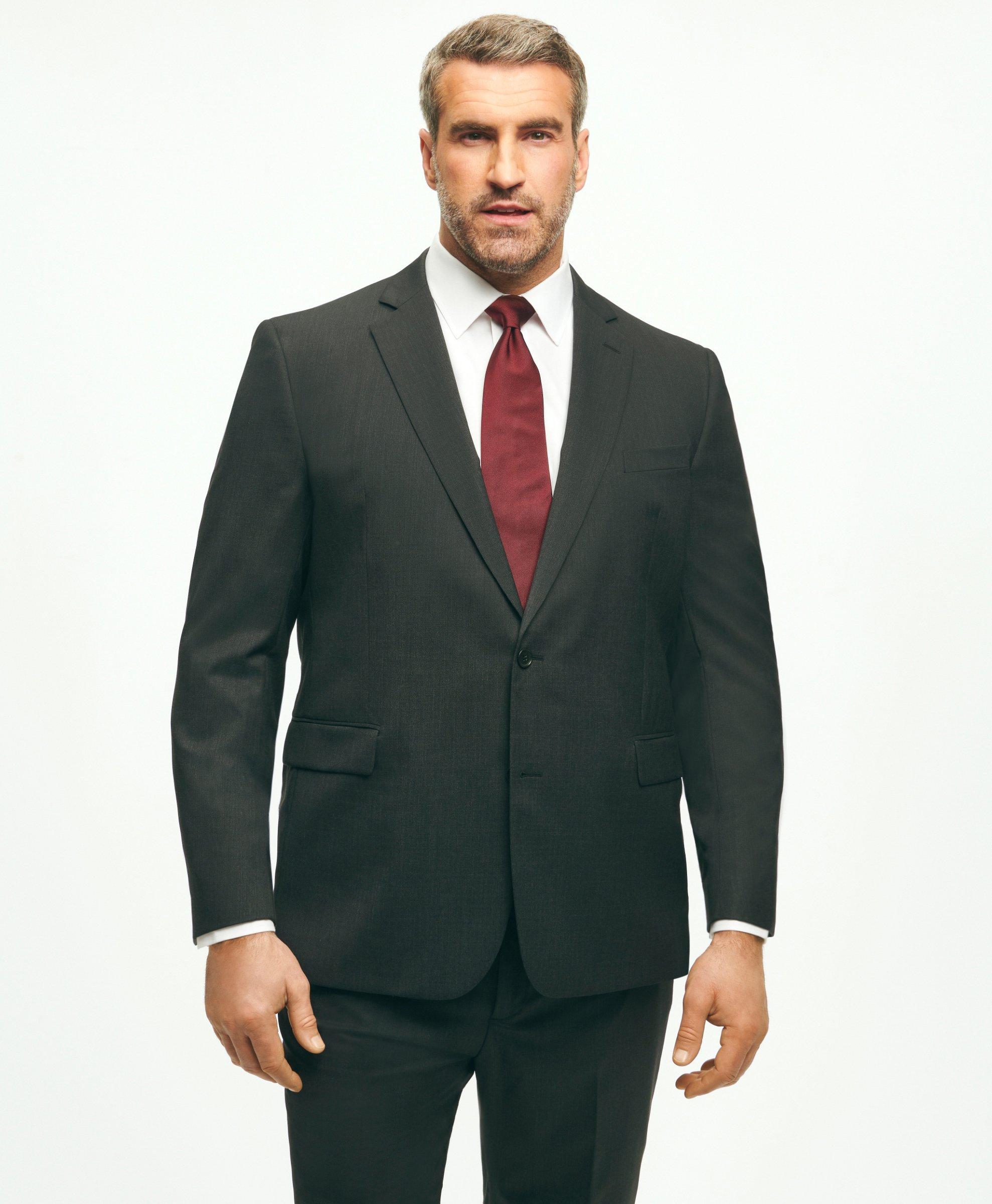 Big & Tall Stretch Wool Two-Button 1818 Suit