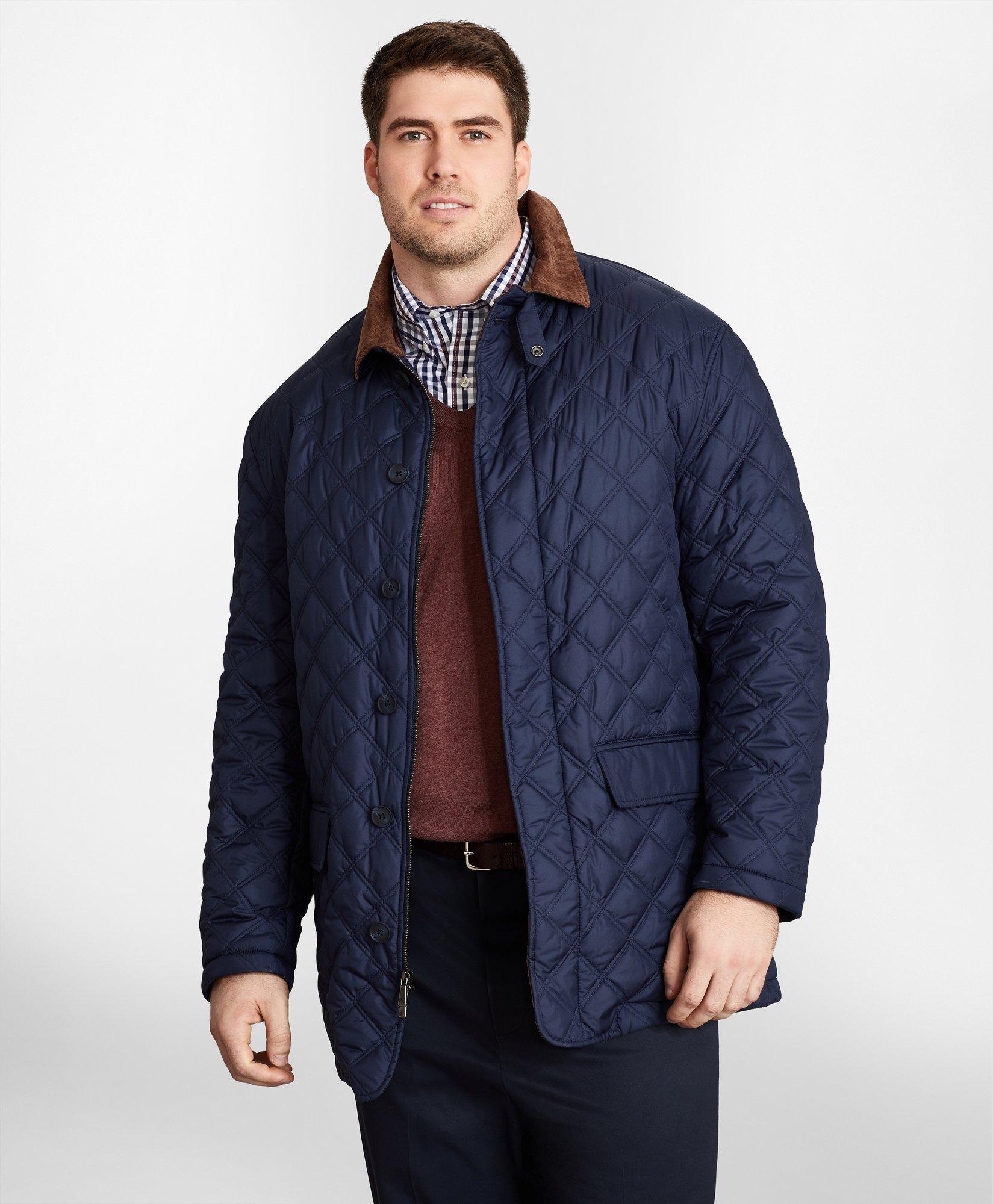 Big & Tall Diamond Quilted Jacket, image 1