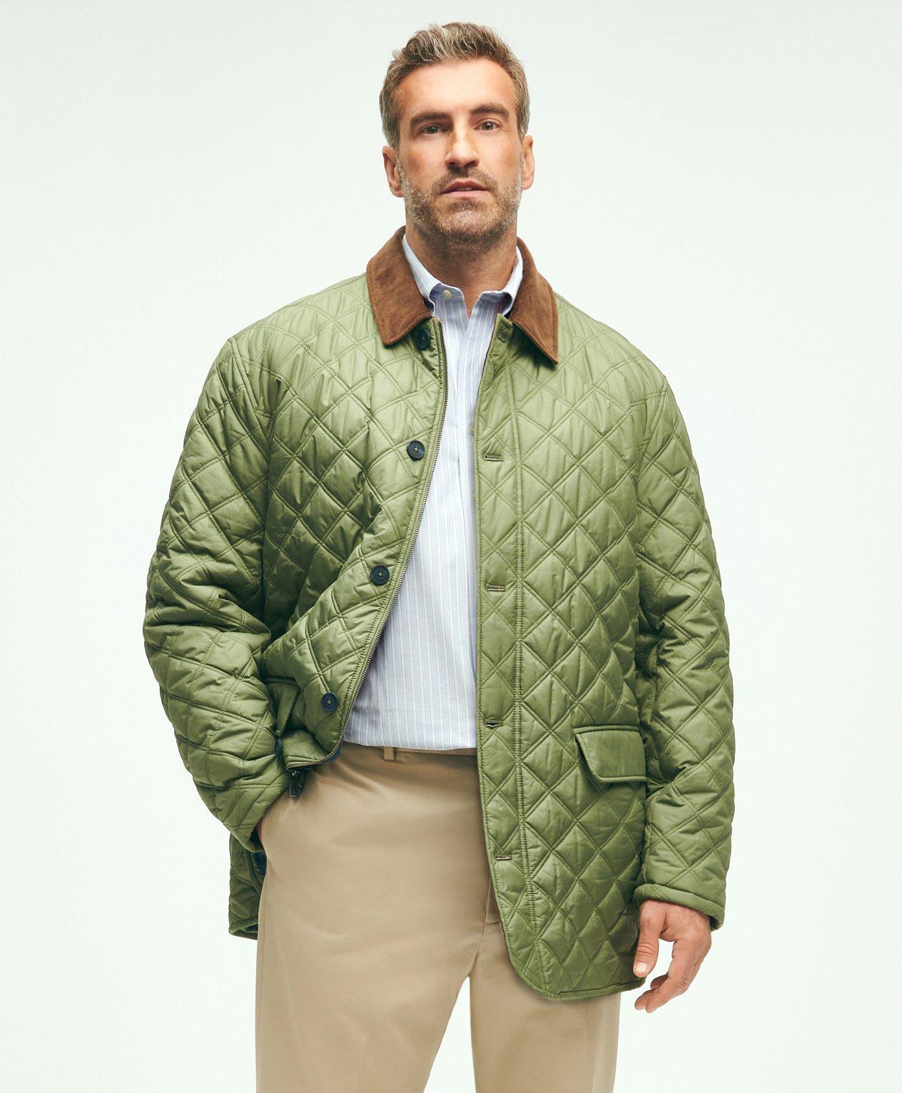 Big & Tall Paddock Diamond Quilted Coat