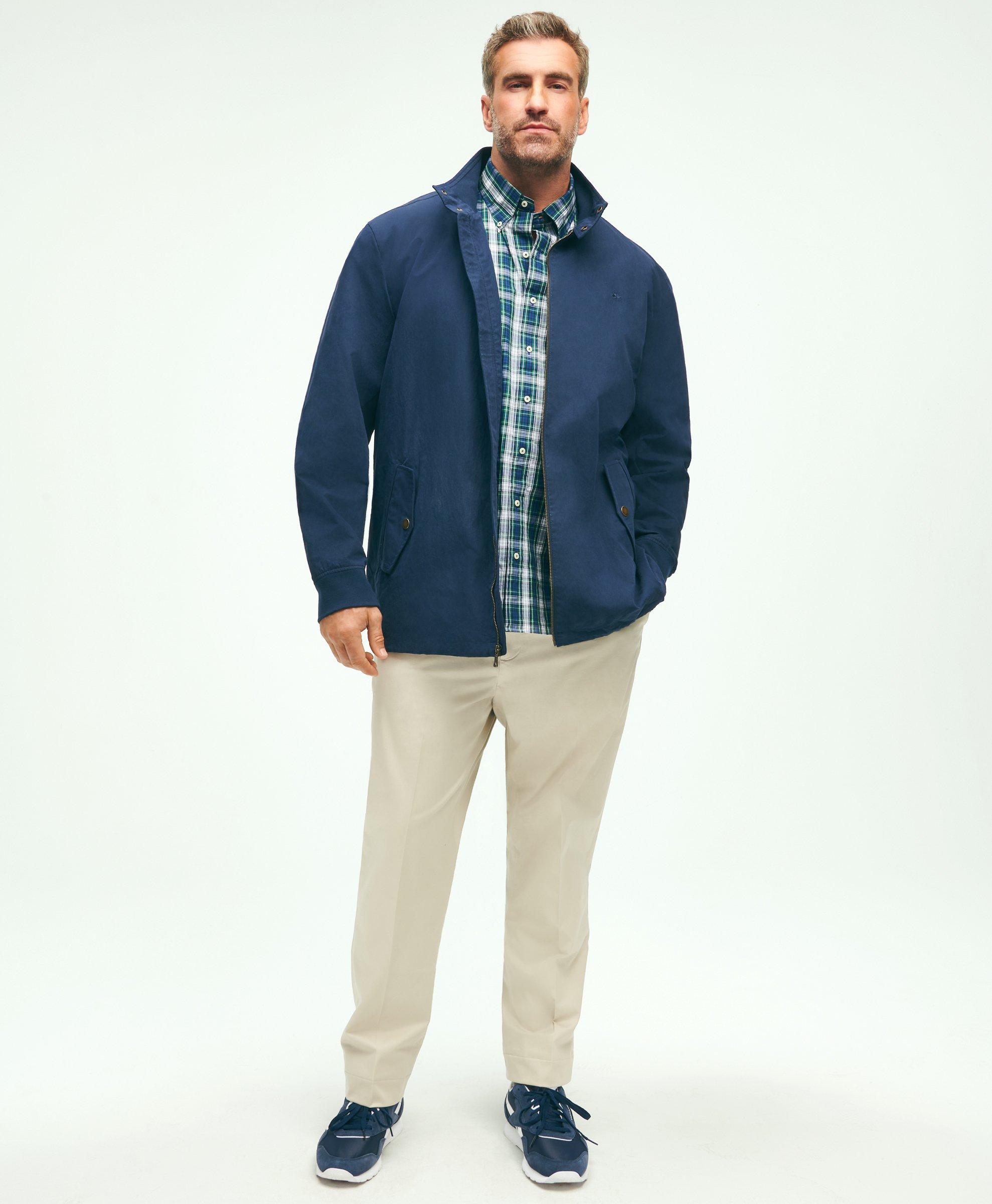 Big & Tall Cotton Blend Harrington Jacket