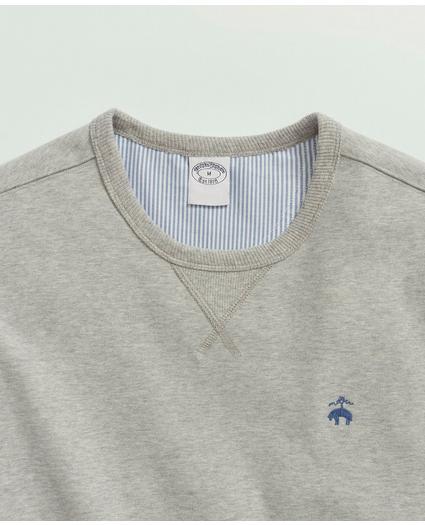 Big & Tall Stretch Sueded Cotton Jersey Sweatshirt, image 2
