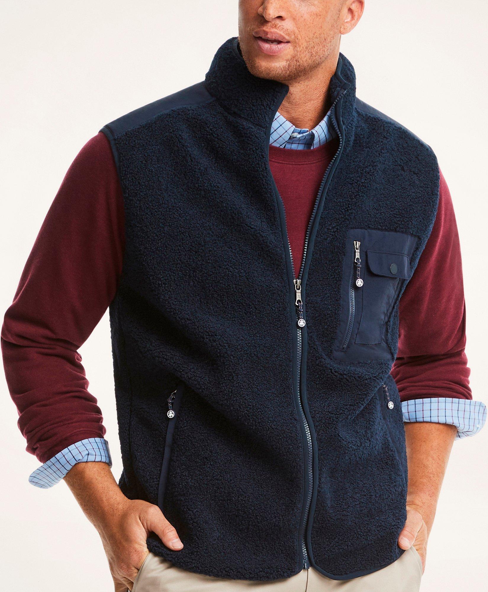 mens fleece vest