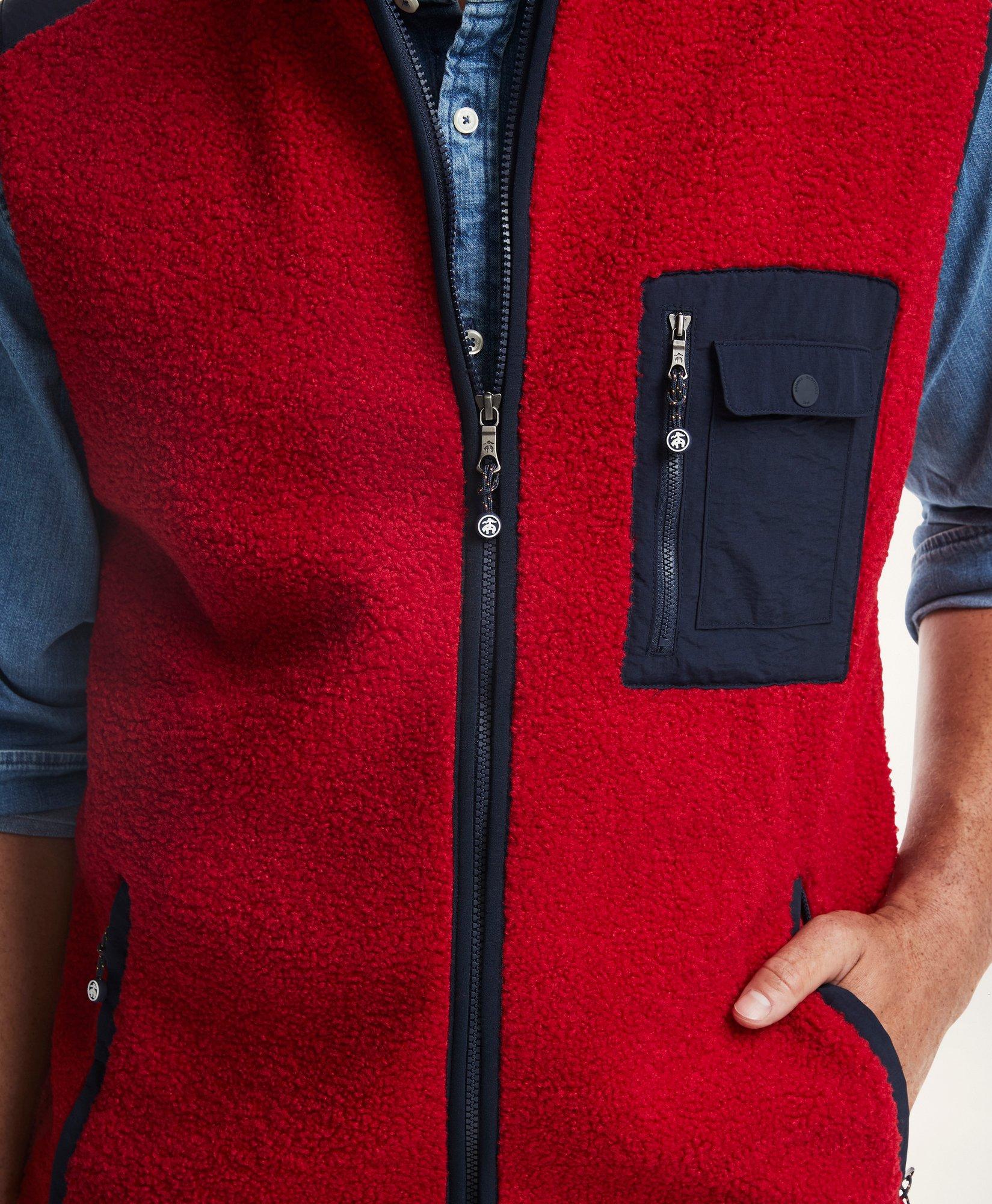 Brooks brothers red store fleece vest