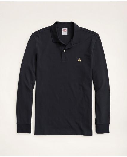Golden Fleece® Big & Tall Stretch Supima® Long-Sleeve Polo Shirt, image 1