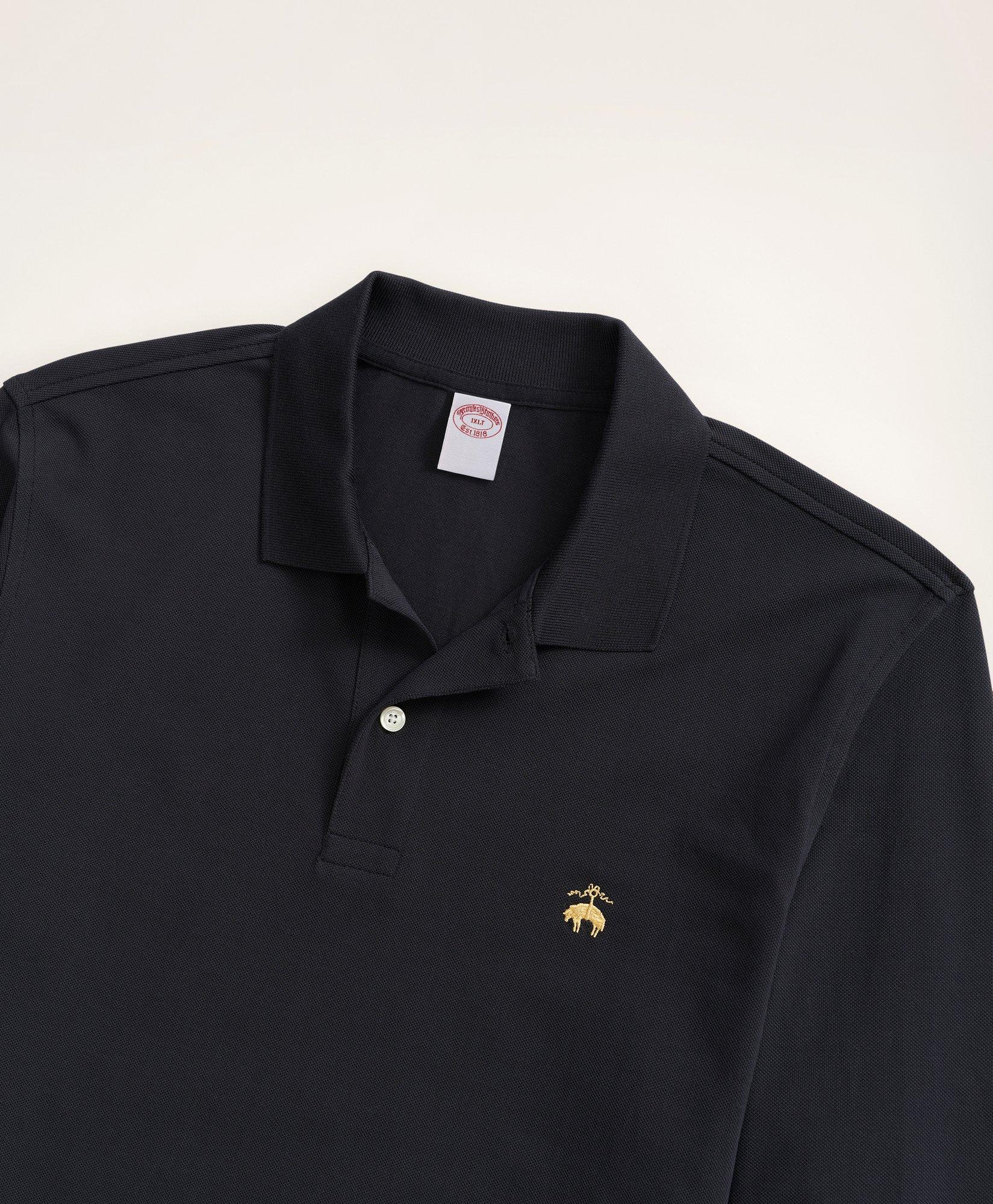 Golden Fleece® Big & Tall Stretch Supima® Long-Sleeve Polo Shirt, image 2