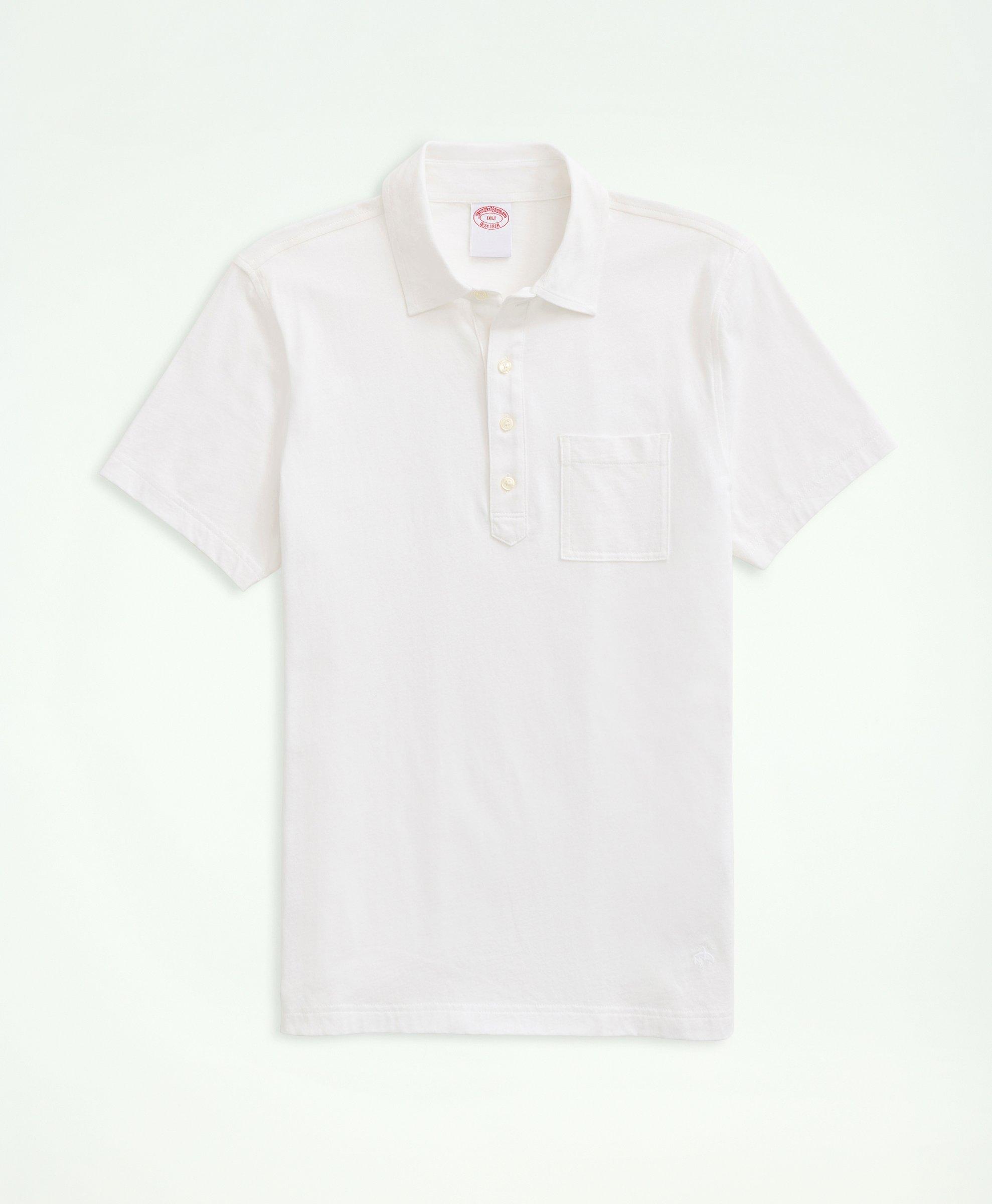 1930s Mens Shirts | Dress Shirts, Polo Shirts, Work Shirts Brooks Brothers Mens Big  Tall Vintage Jersey Polo Shirt  White  Size 3X $99.50 AT vintagedancer.com