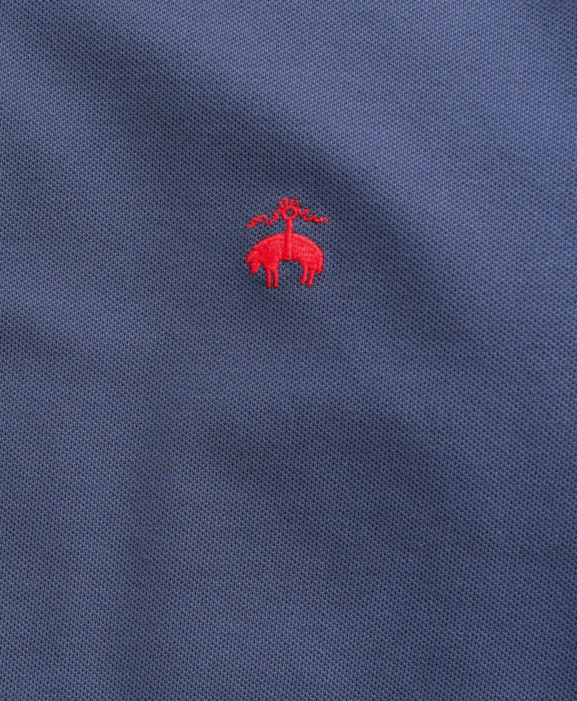 Big & Tall Long-Sleeve Stretch Cotton Polo, image 2