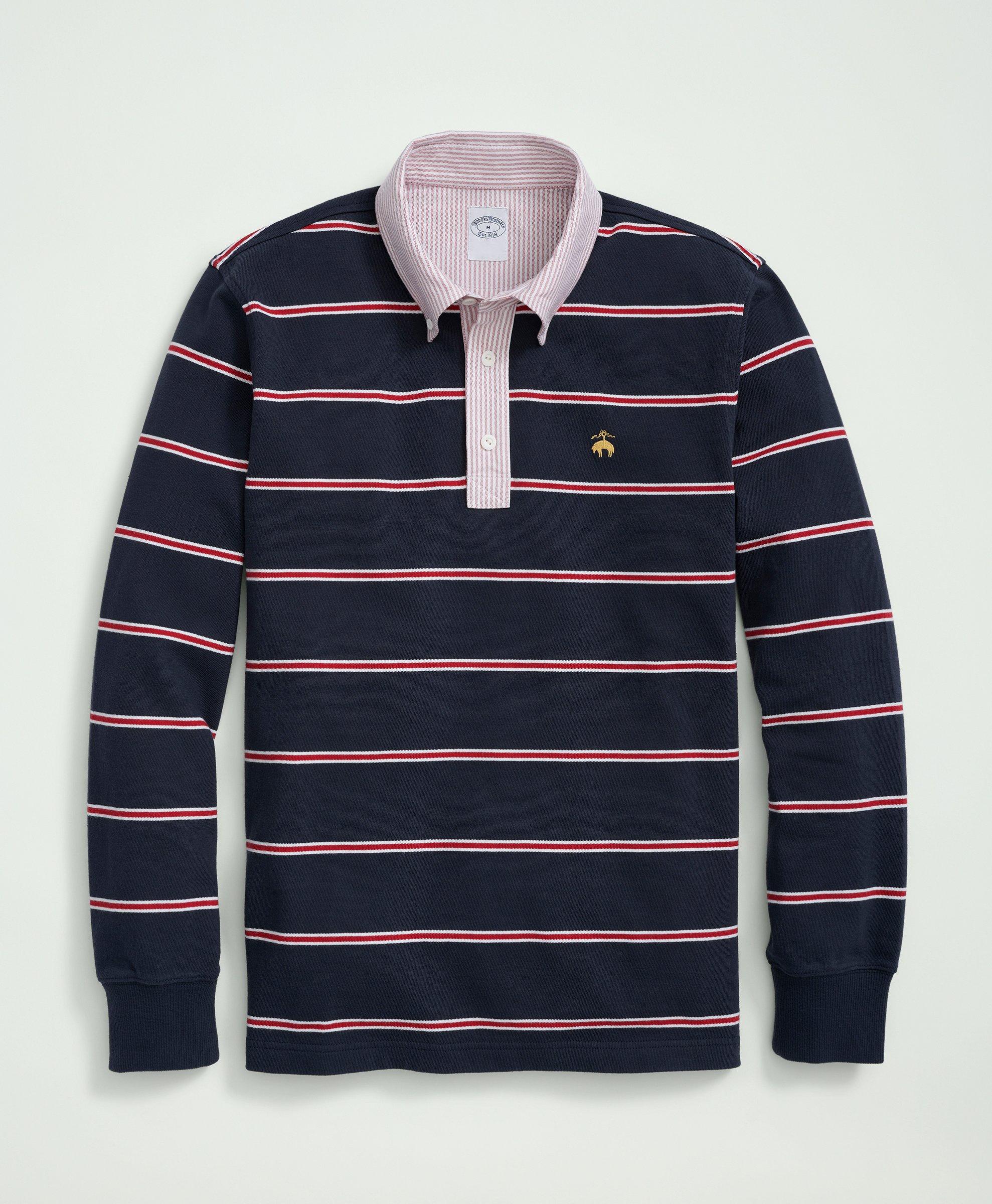 Big & Tall Cotton BB#2 Stripe Rugby Shirt