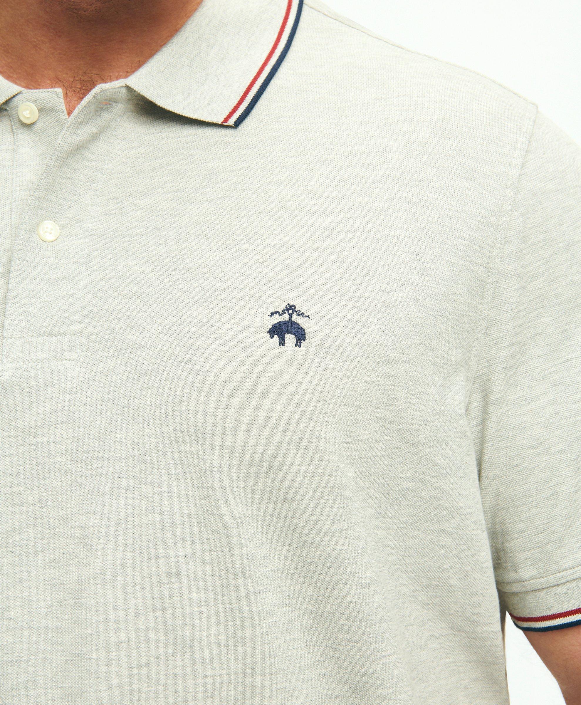 Big & Tall Vintage-Inspired Supima® Cotton Short-Sleeve Tennis Polo Shirt