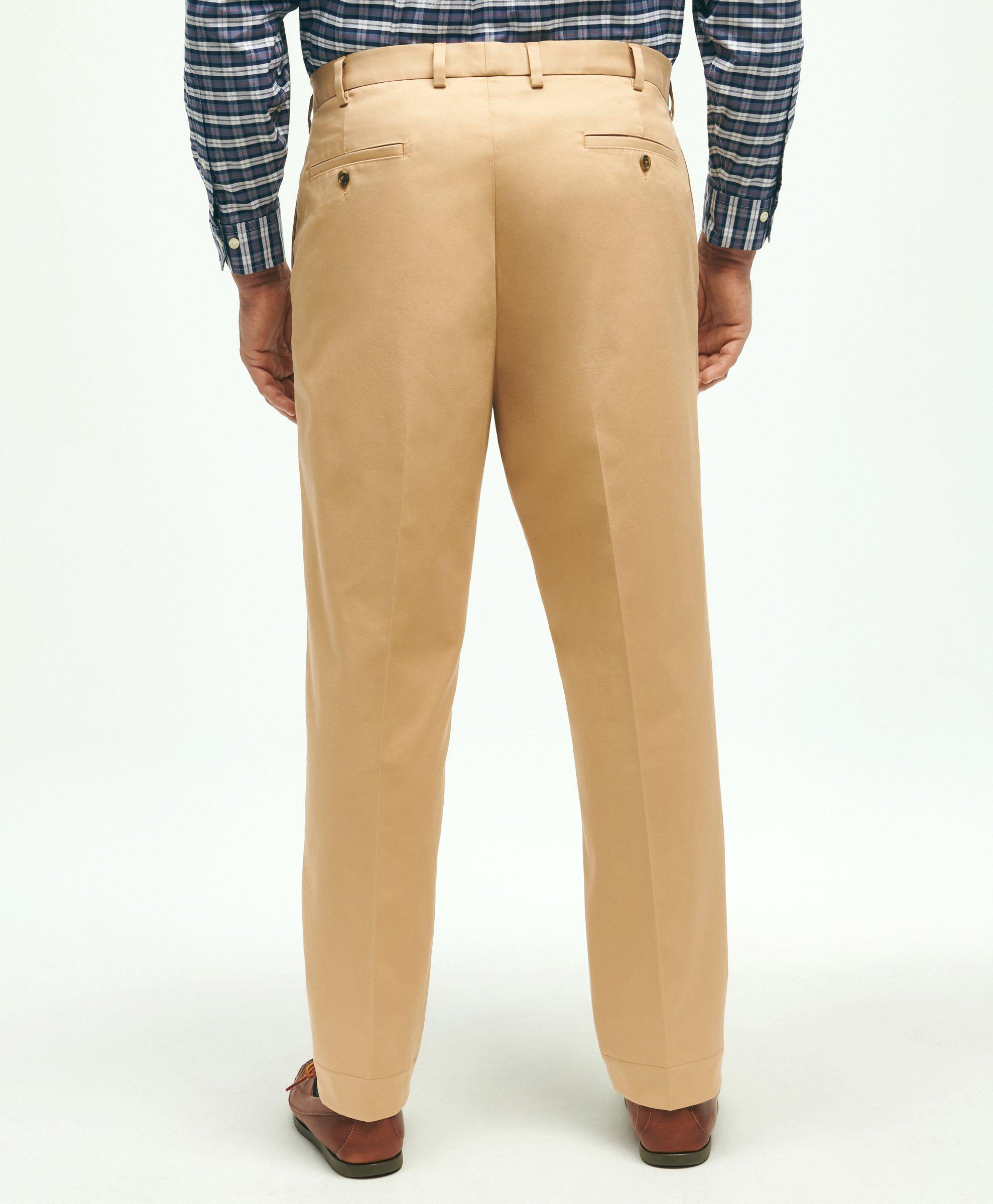 4-Way stretch chino Wide straight pants