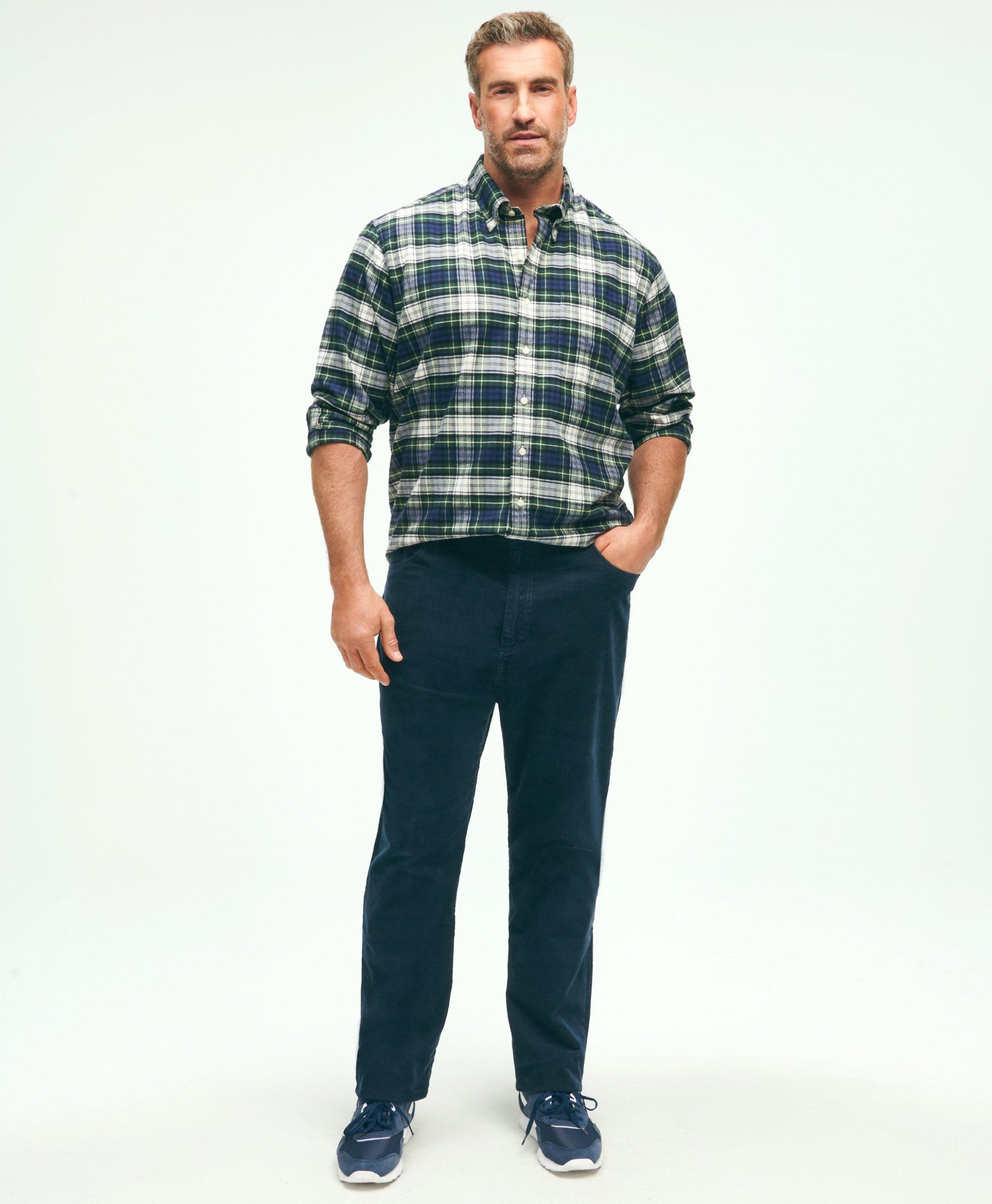 Big & Tall Five-Pocket Stretch Corduroy Cotton Pants, image 2