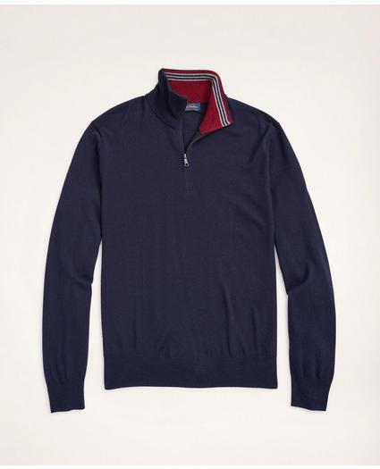 Big & Tall Merino Half-Zip Sweater, image 1