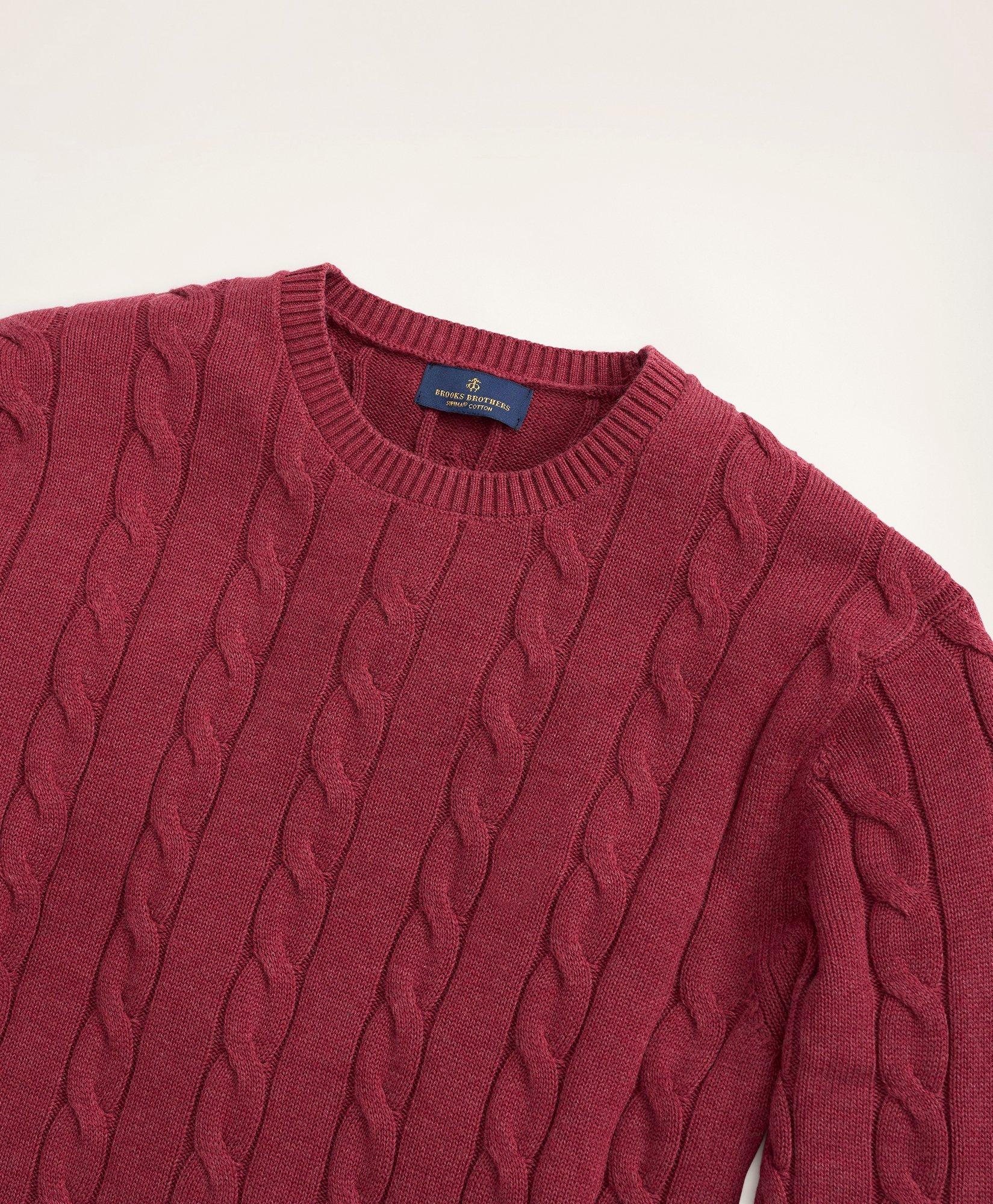 O'Connell's Cotton Knit Zip Mock Sweater - Burgundy Marl - Men's