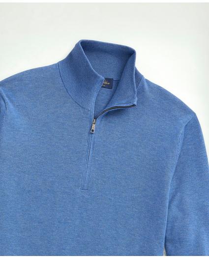 Big & Tall Supima® Cotton Half-Zip Sweater, image 2