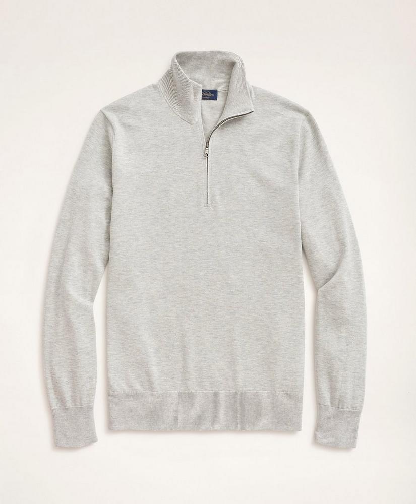Big & Tall Supima® Cotton Half-Zip Sweater, image 1