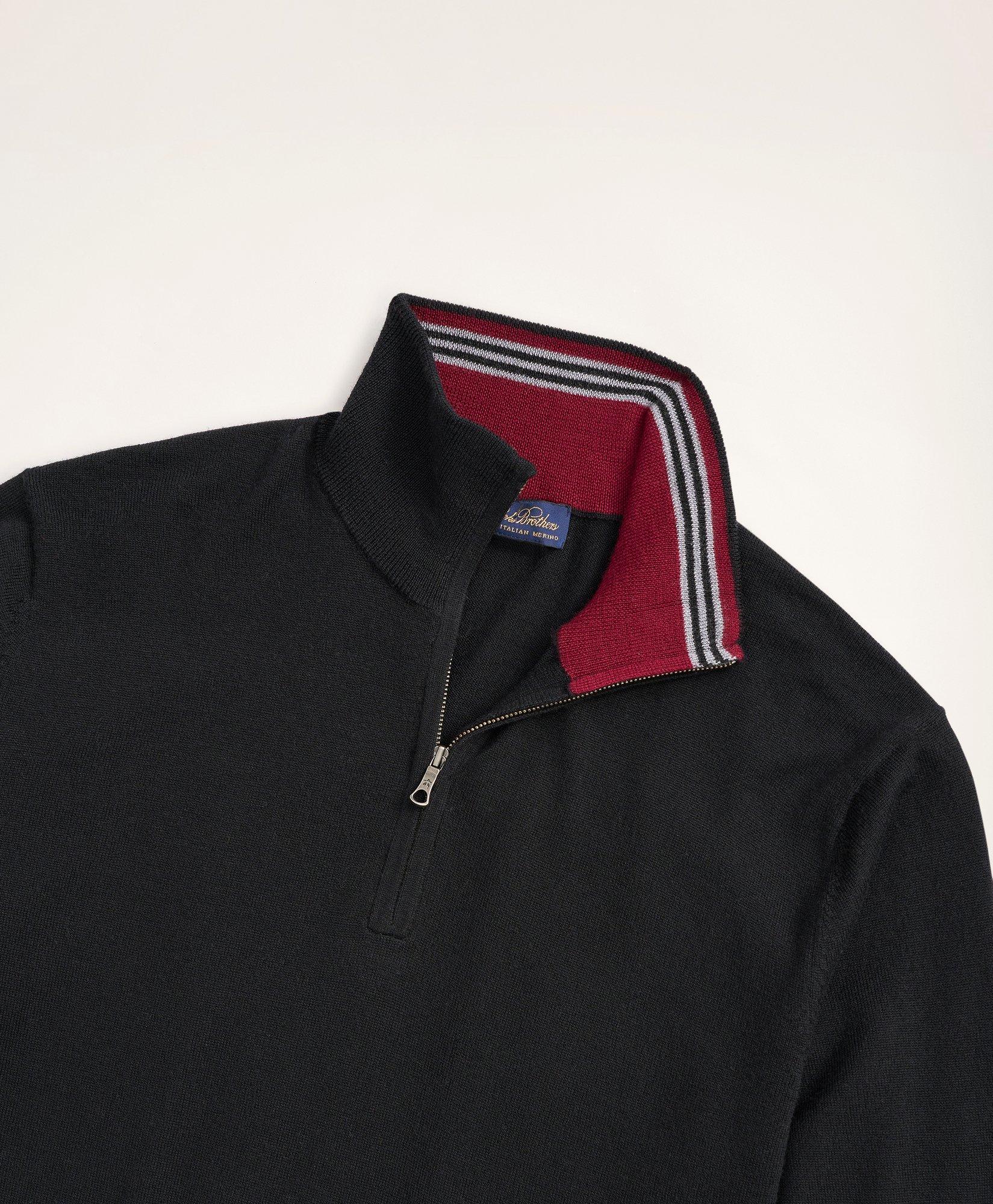 Big & Tall Merino Half-Zip Sweater, image 2