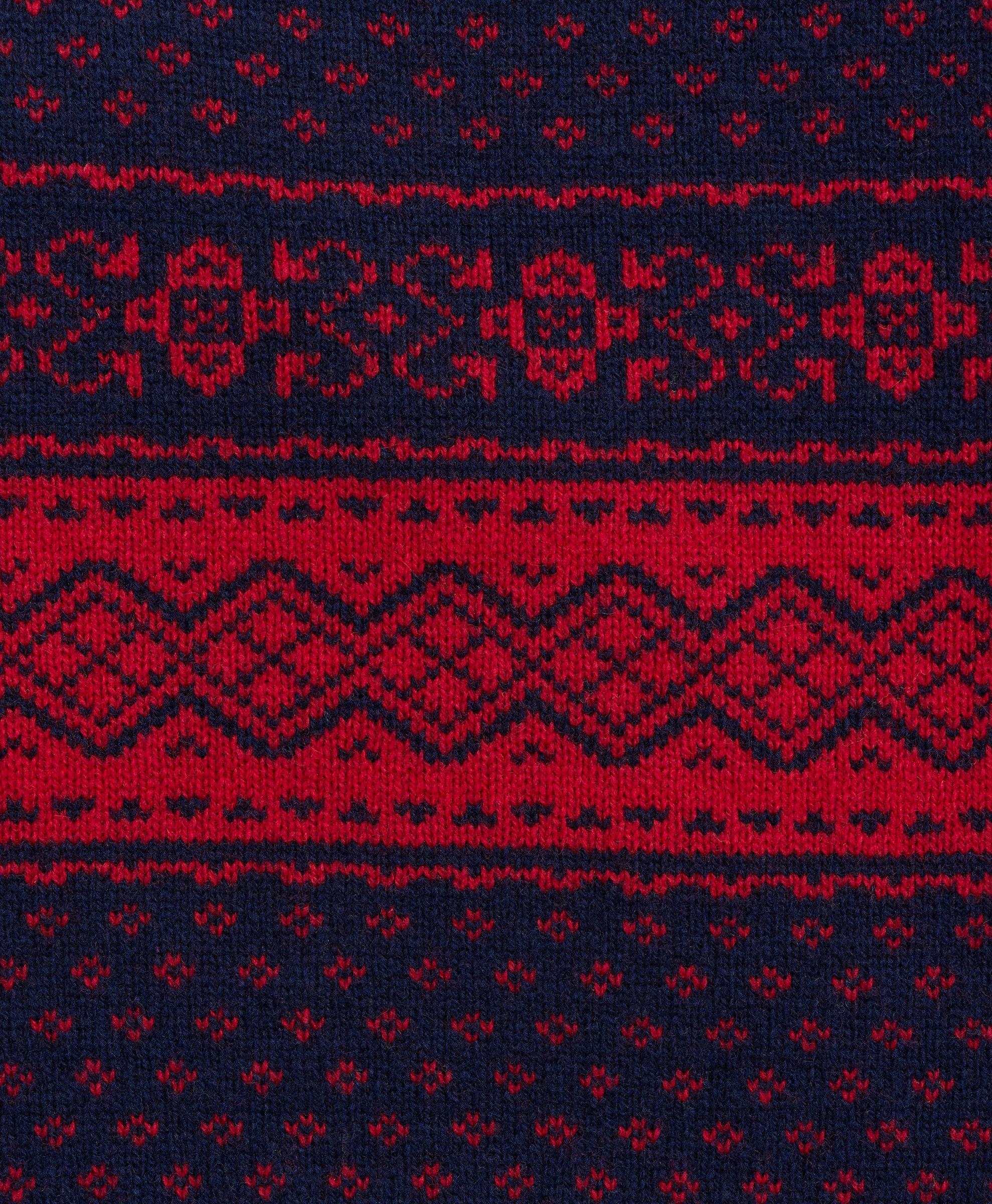 Big & Tall Merino Wool Fair Isle Sweater, image 2
