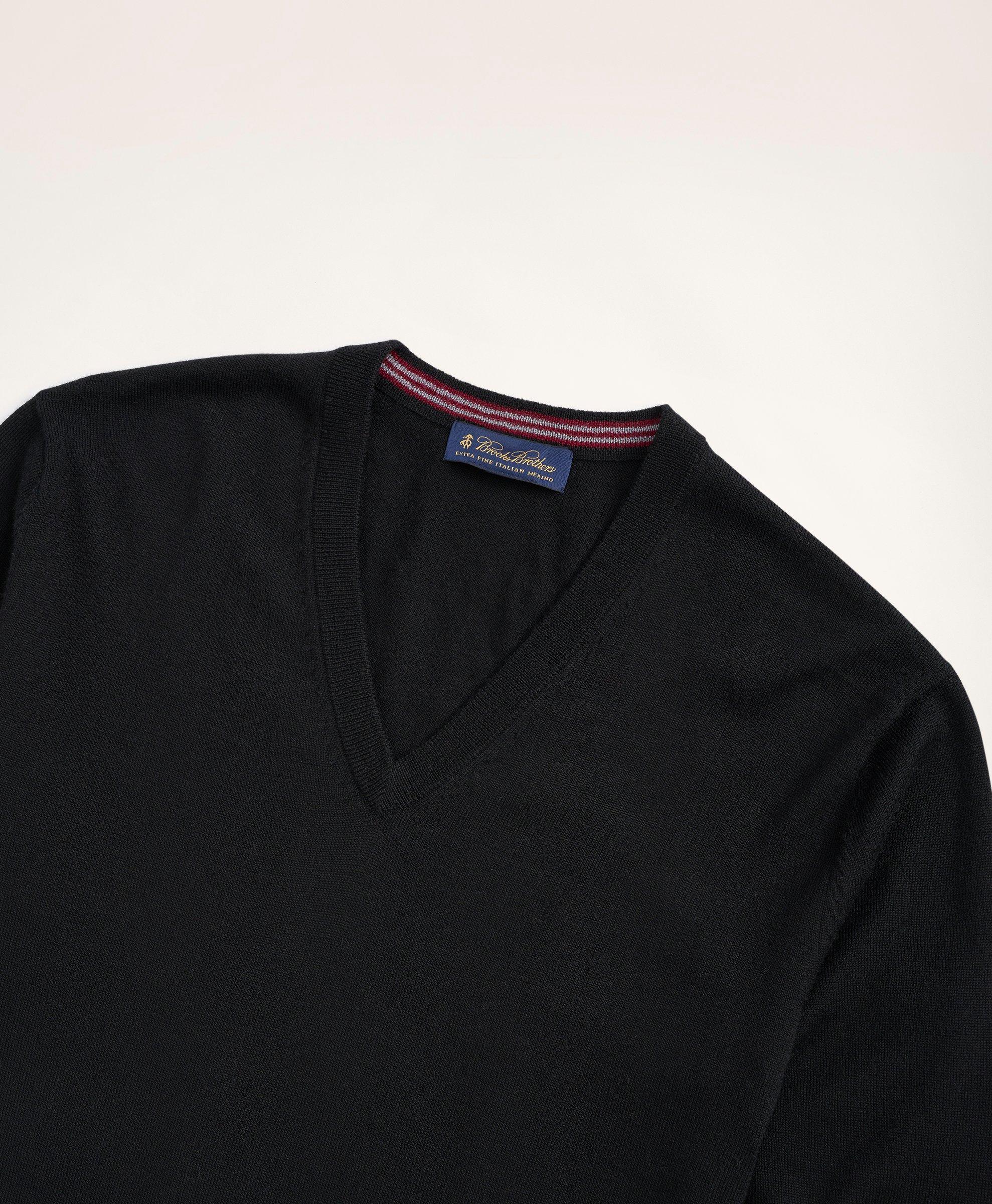 Big & Tall Merino Wool V-Neck Sweater